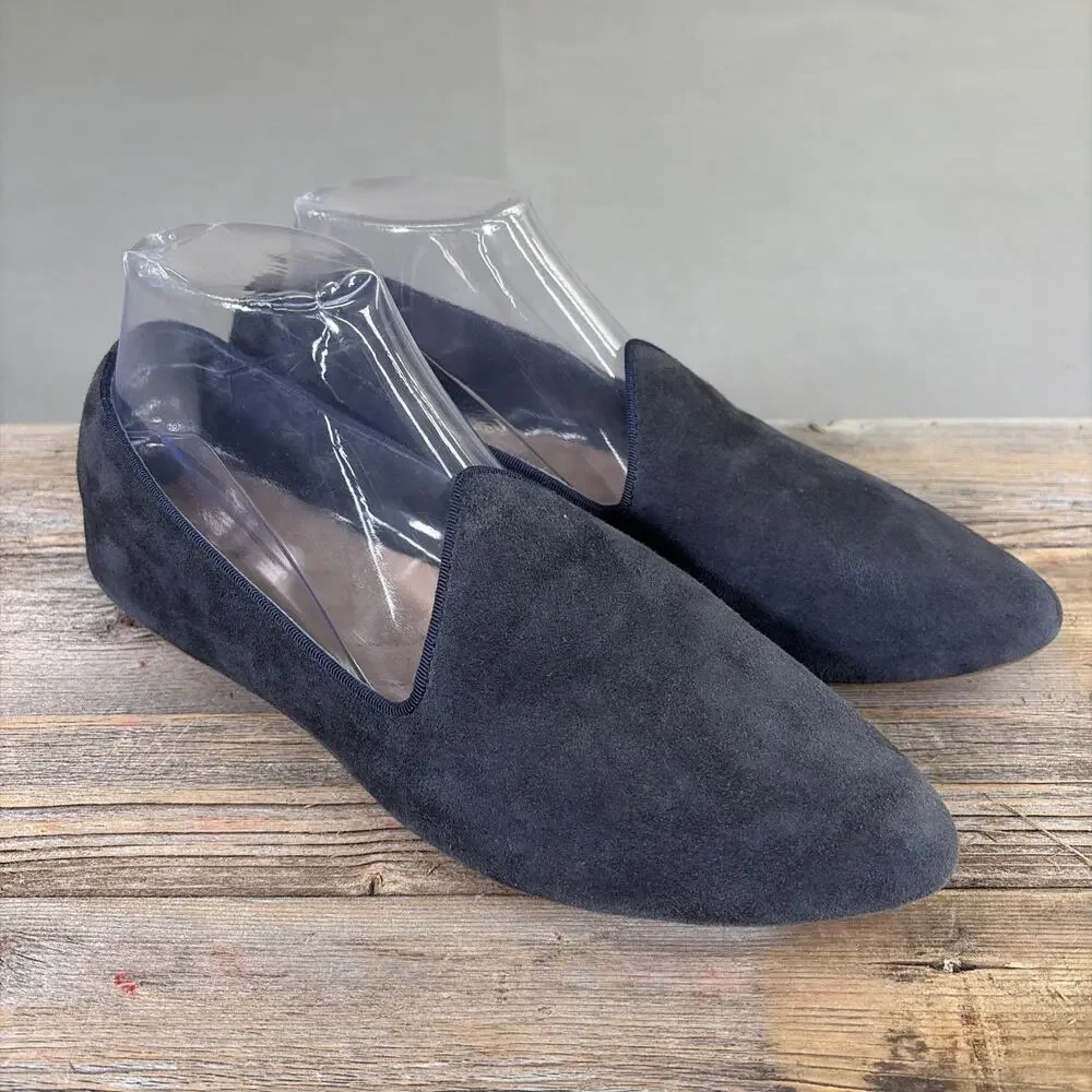 Birdies The Starling Blue Suede Loafer Flats Women’s Size 9.5 Bnfts Charity